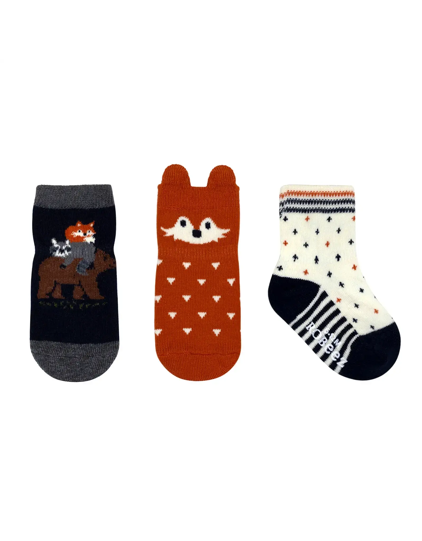 Fox and Friends 3PK Socks - 0-6months