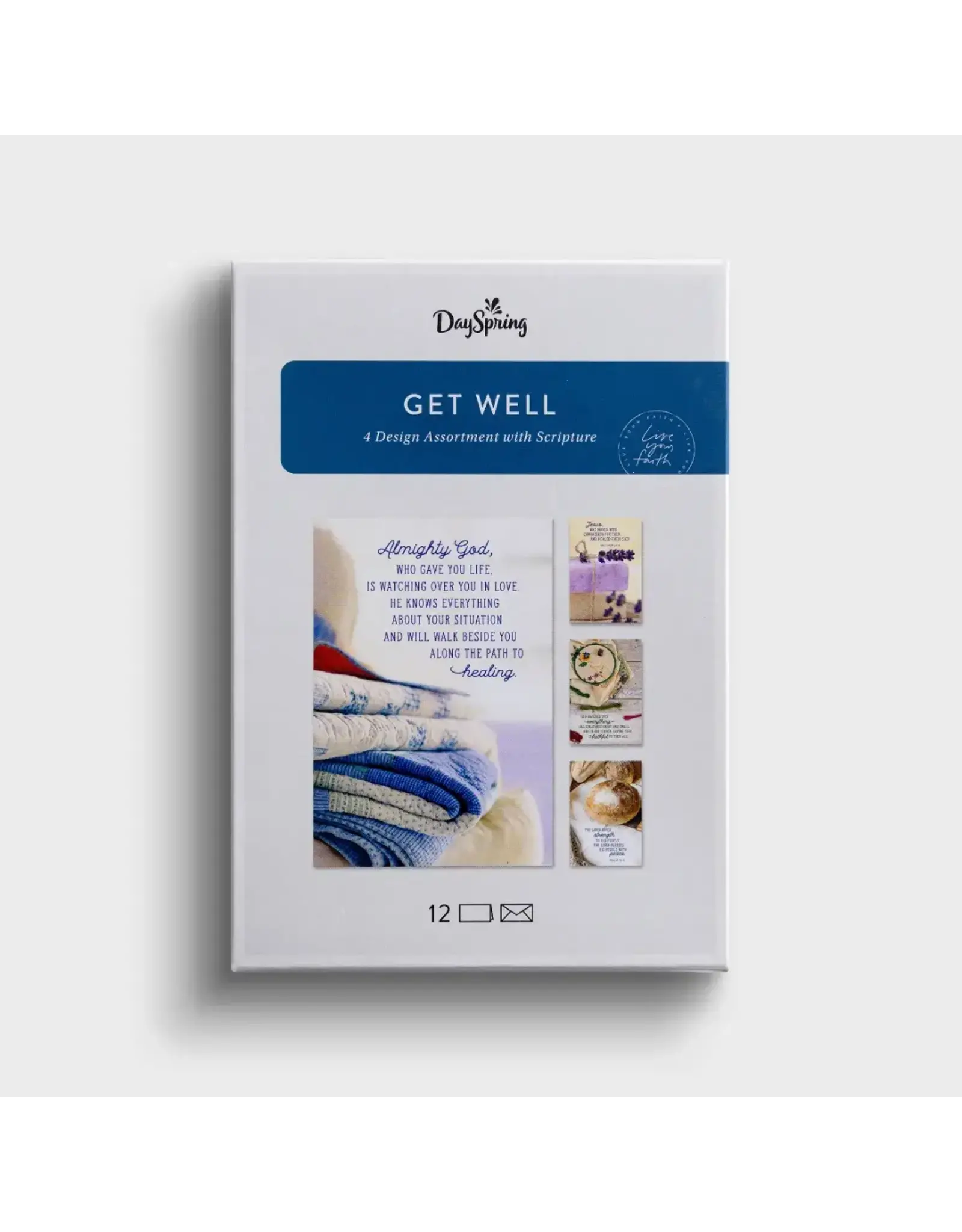 Get Well - Cozy Crafts - 12 Boxed Cards