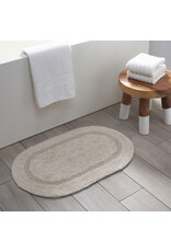 Serene Reversible Oval Bath Mat - Taupe