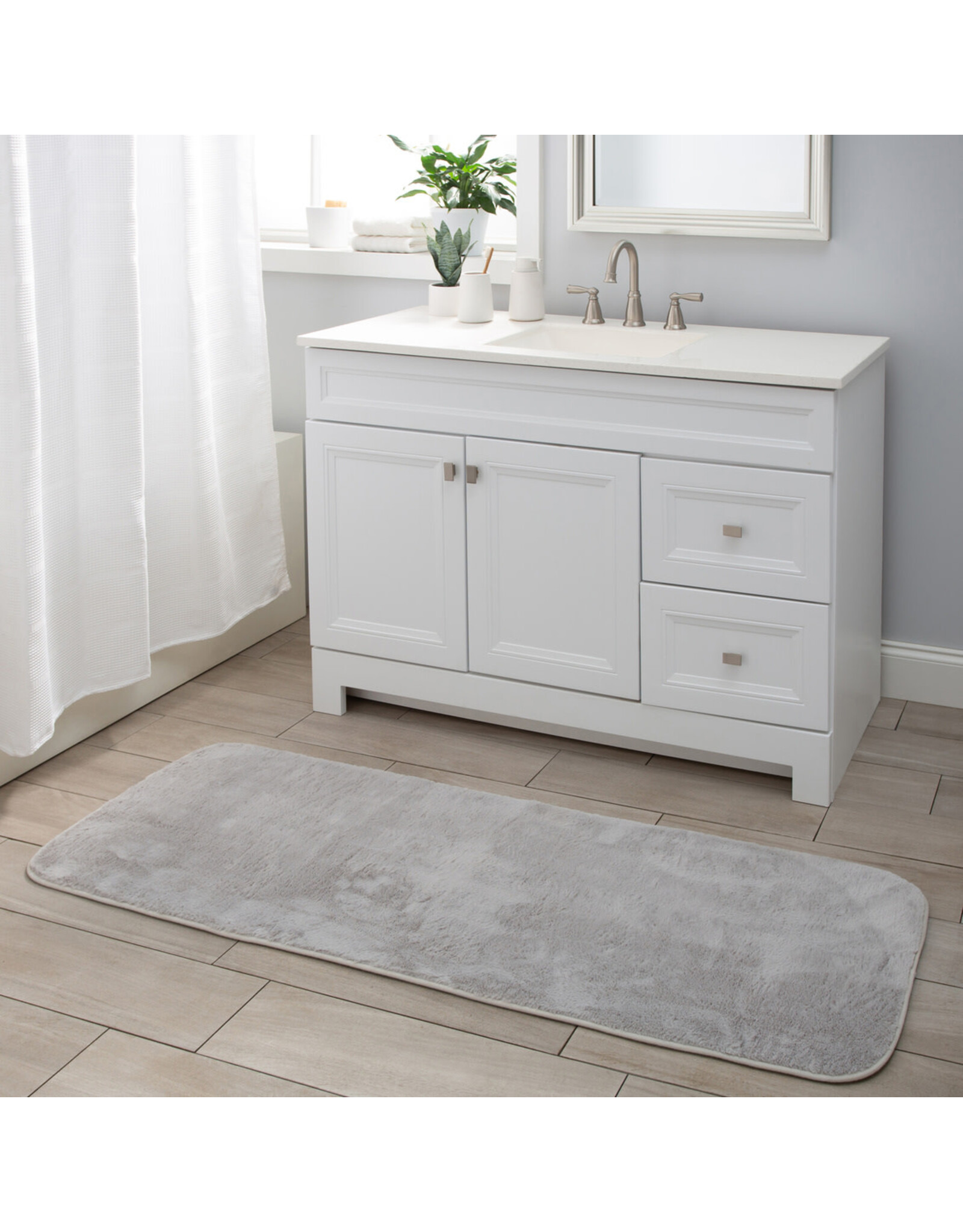 Lapin Bath Mat 20X64 - Grey