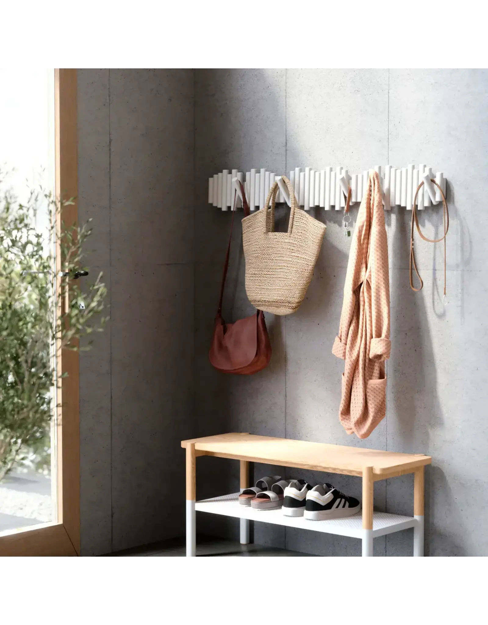 Picket 5 Rail Hook - white