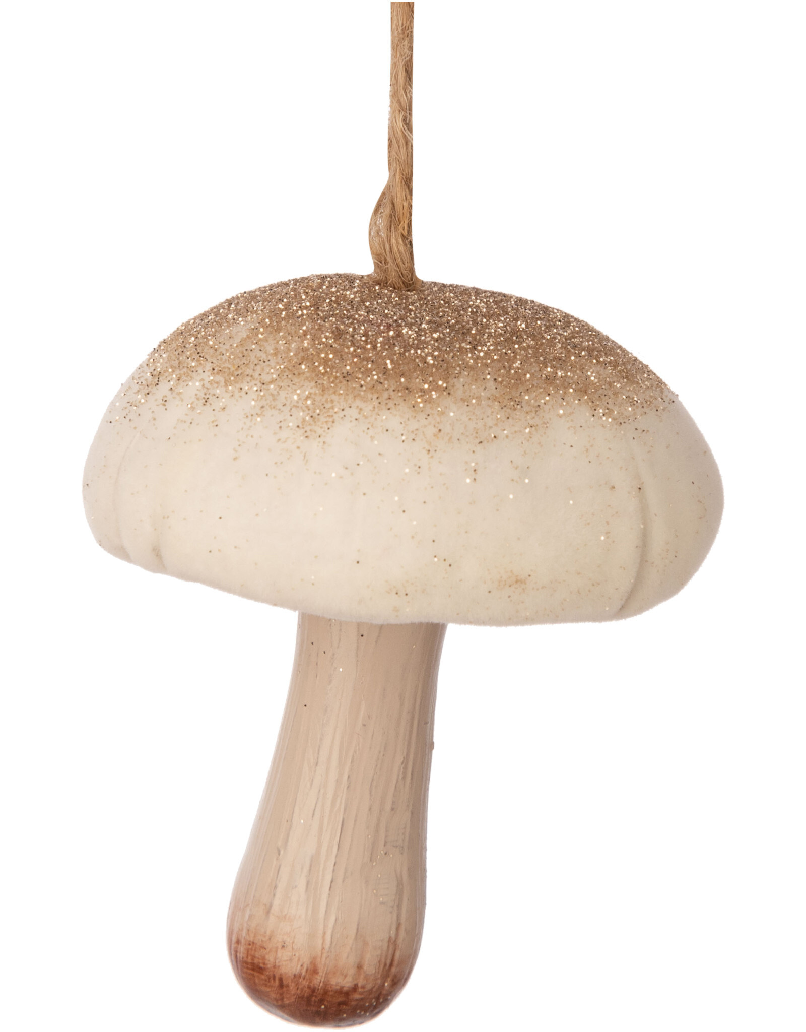 Glittered Mushroom Ornament