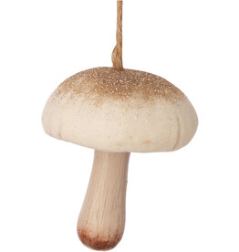 Glittered Mushroom Ornament