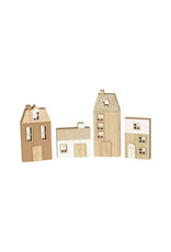 Natural Wood Village Set - set of 4