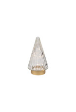 Glass LED Cone Tree - clear