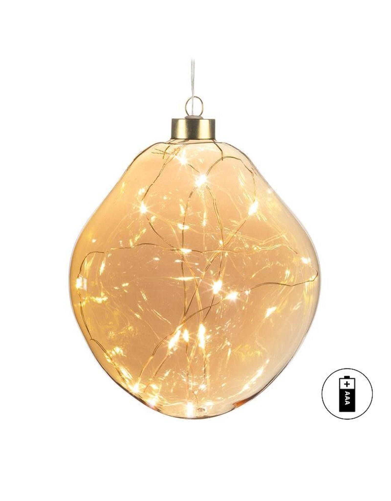 Gold LED Ornament - large