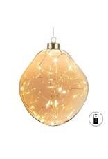 Gold LED ornament - medium