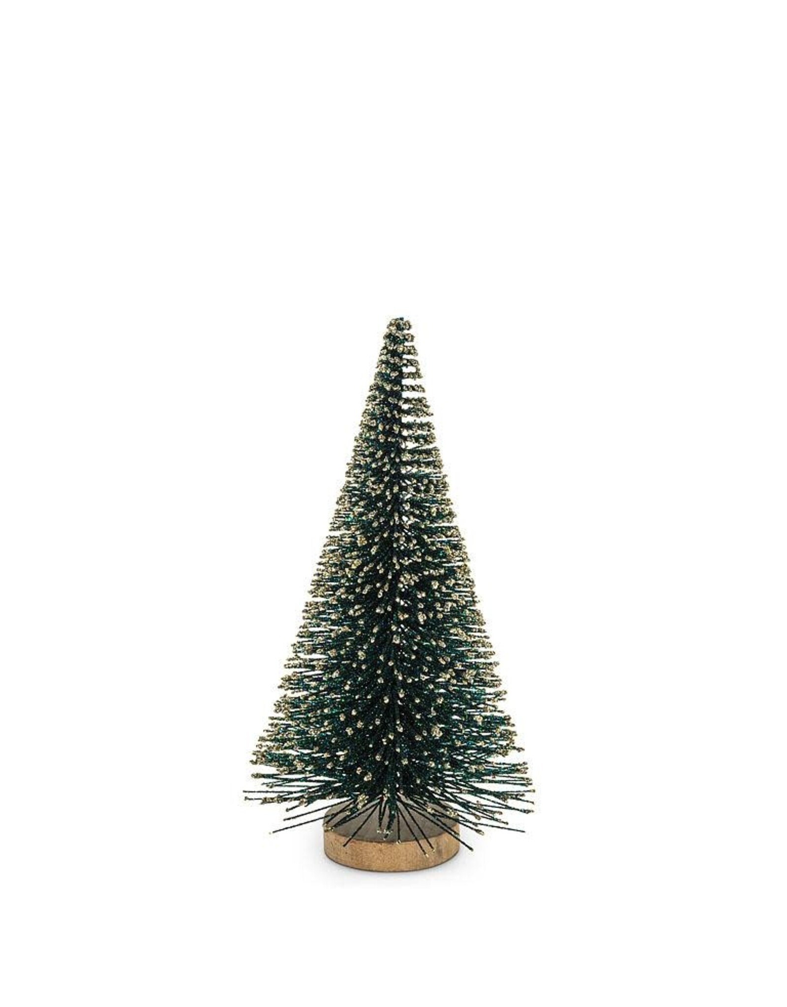 Emerald Glitter Brush Tree- small