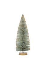 Blue Glitter Brush Tree - large