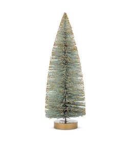 Blue Glitter Brush Tree - large