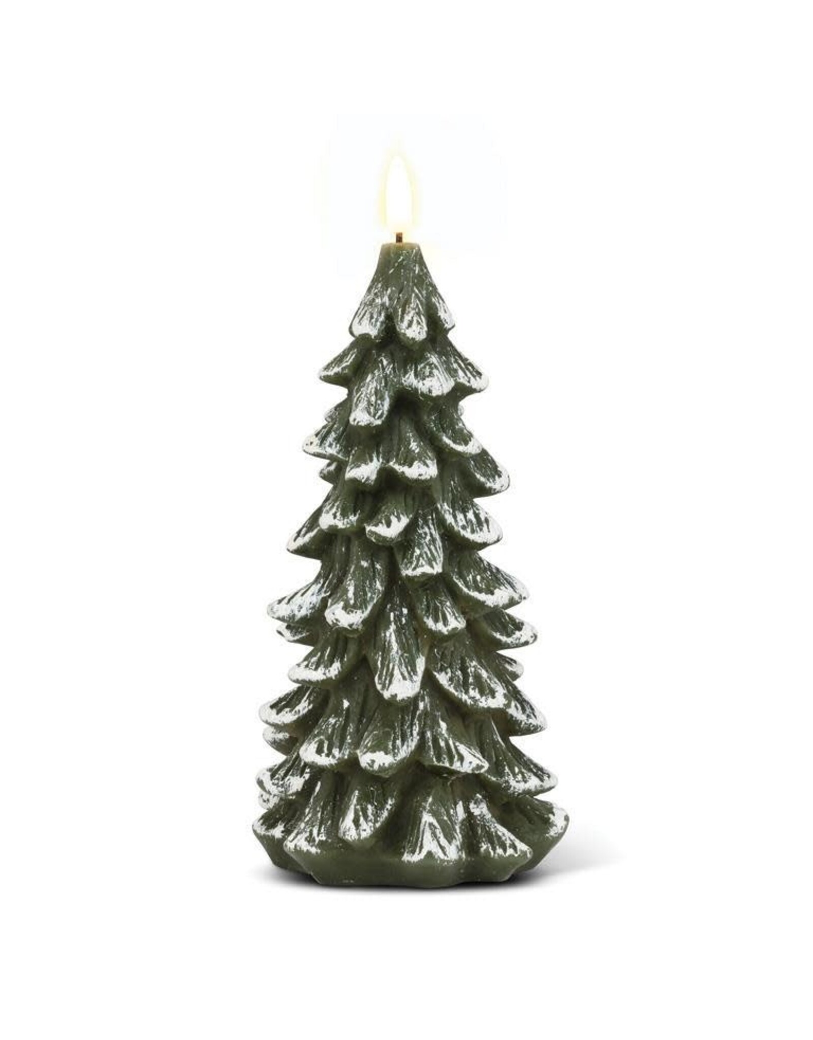 Snowy LED Tree Candle