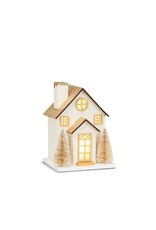 Small Gold Glitter LED House