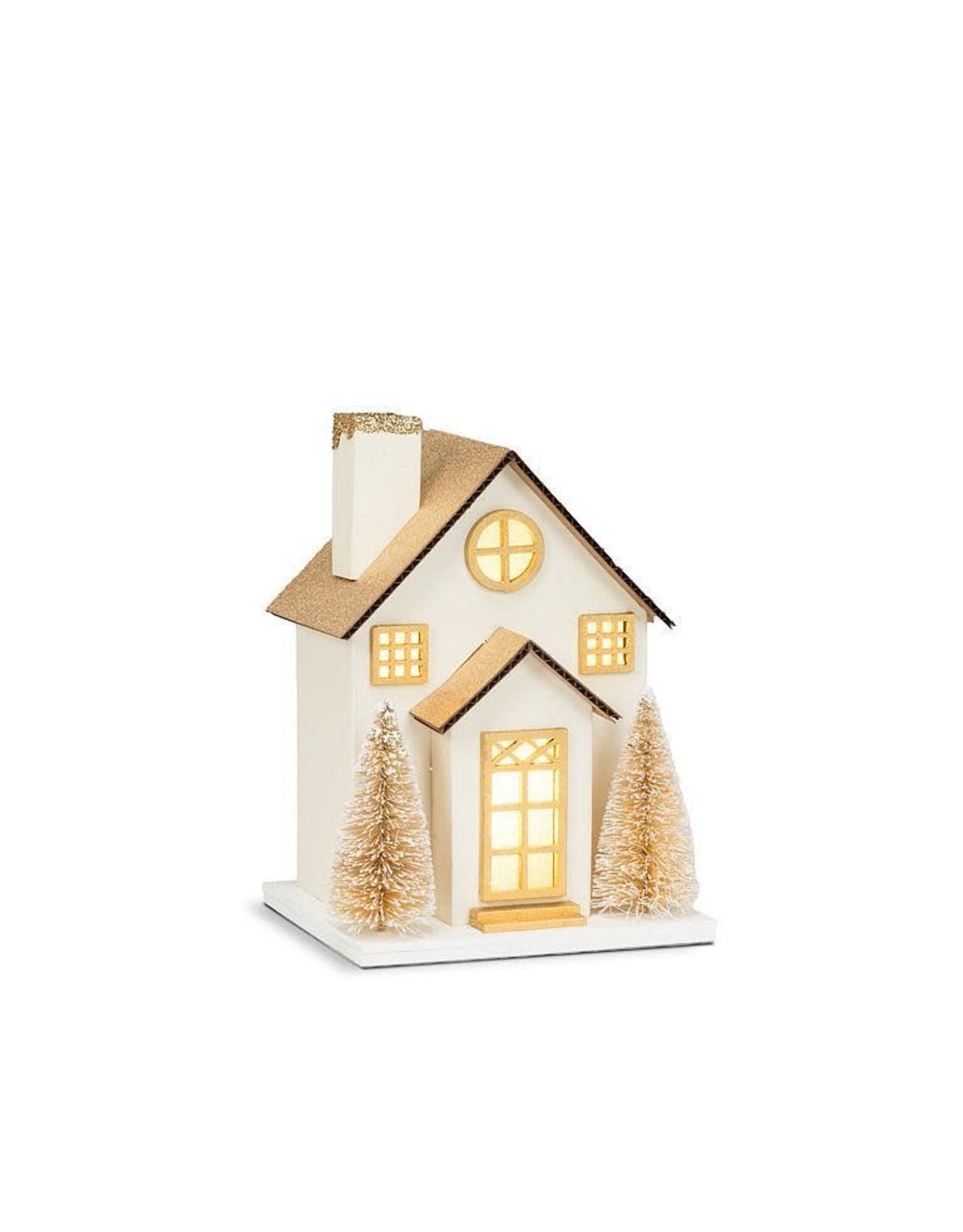 Small Gold Glitter LED House