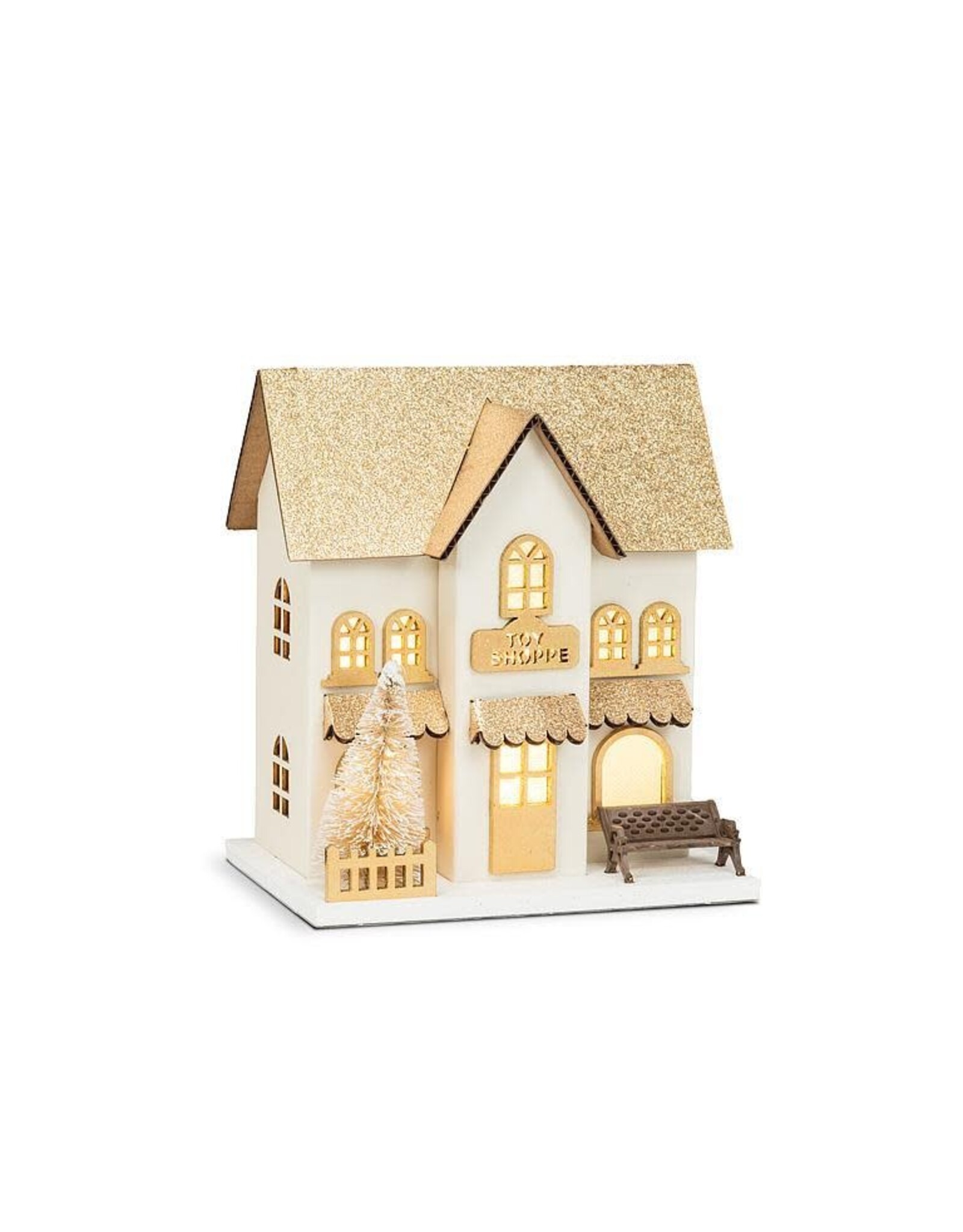Small Cream and Gold Toy Shop - LED lights