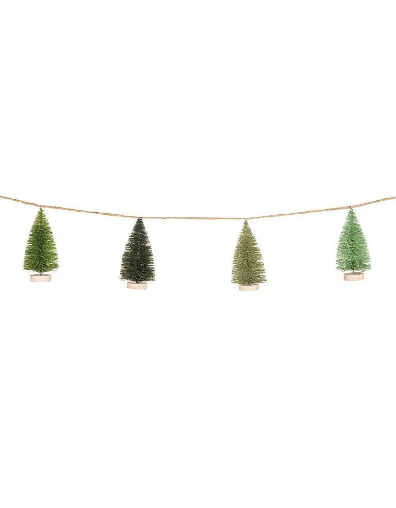 Garland with Brush Trees - 79"