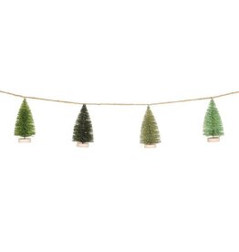 Garland with Brush Trees - 79"