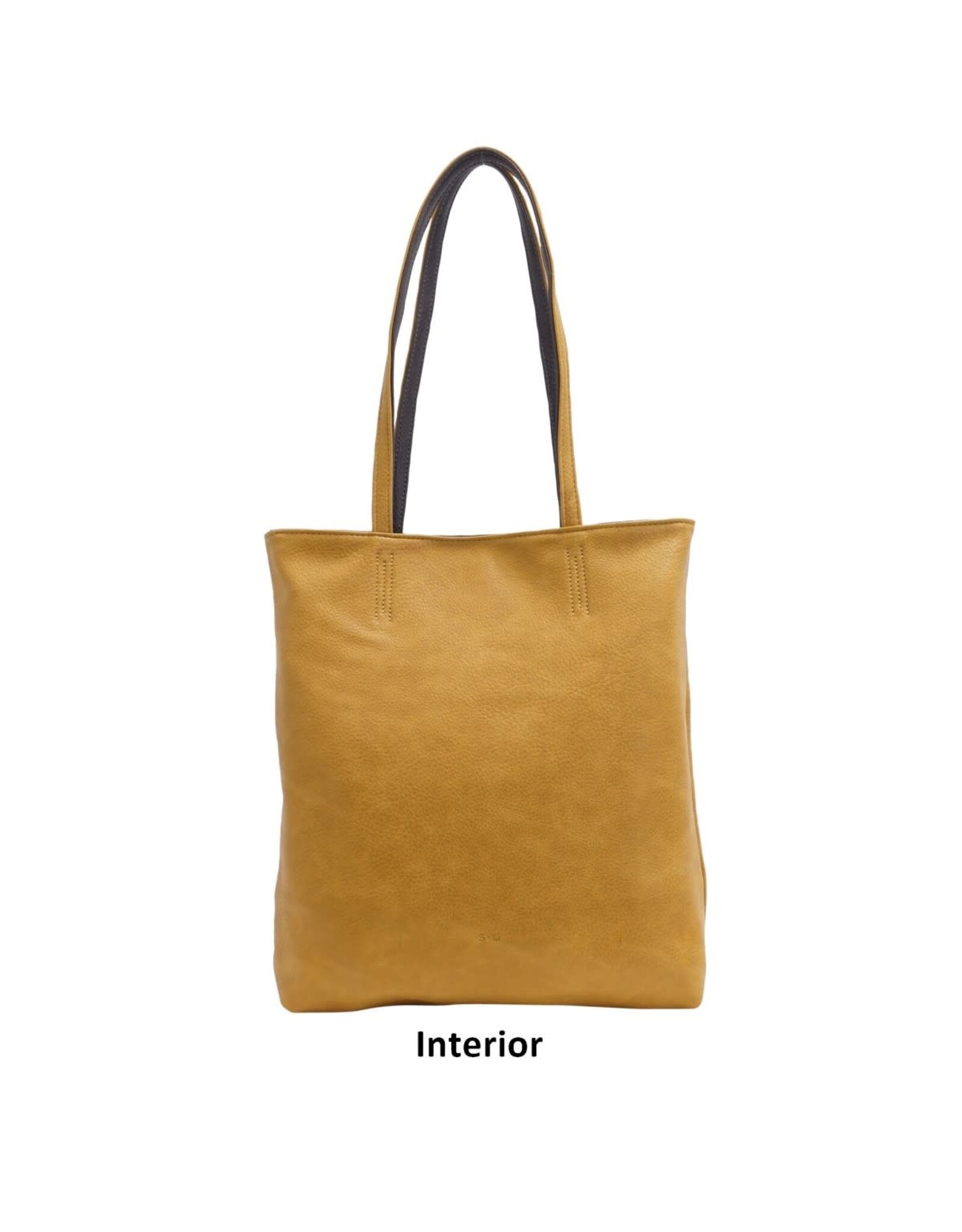 Amia 3-in-1 Reversible Tote - Dark Grey and Dark Yellow