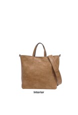 Winona 2-in-1 Reversible Tote - Charcoal Grey/Dark Sand