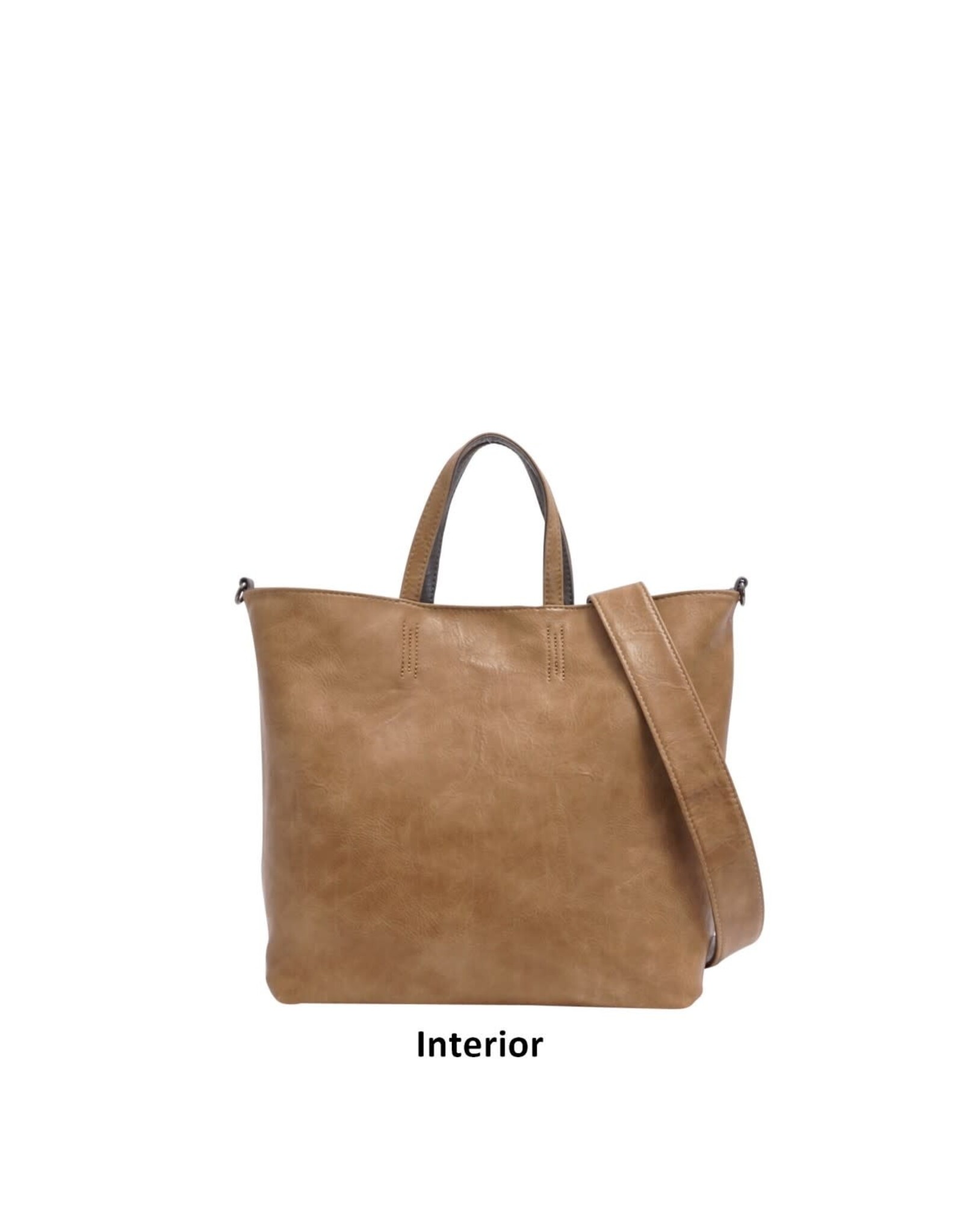 Winona 2-in-1 Reversible Tote - Charcoal Grey/Dark Sand