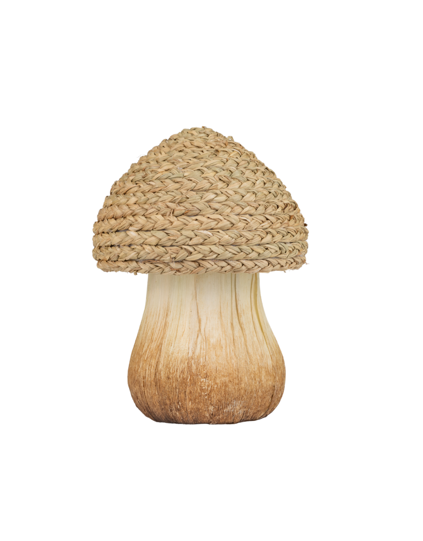 Braided Raffia Mushroom - large