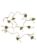 Dark Green Velvet Mushroon Garland