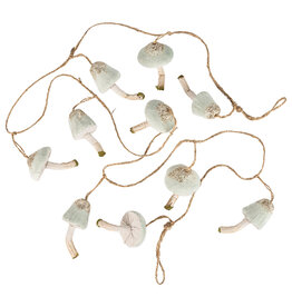 Light Green Velvet Mushroom Garland