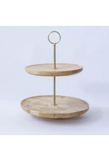 Two Tier Wooden Tray