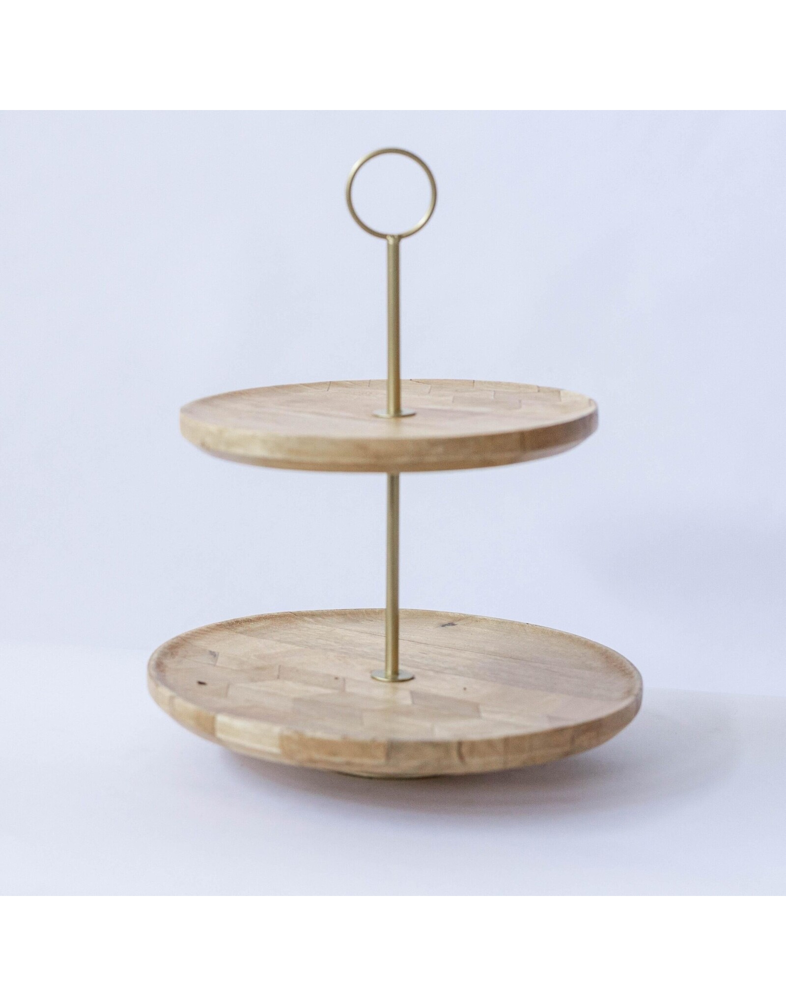 Two Tier Wooden Tray