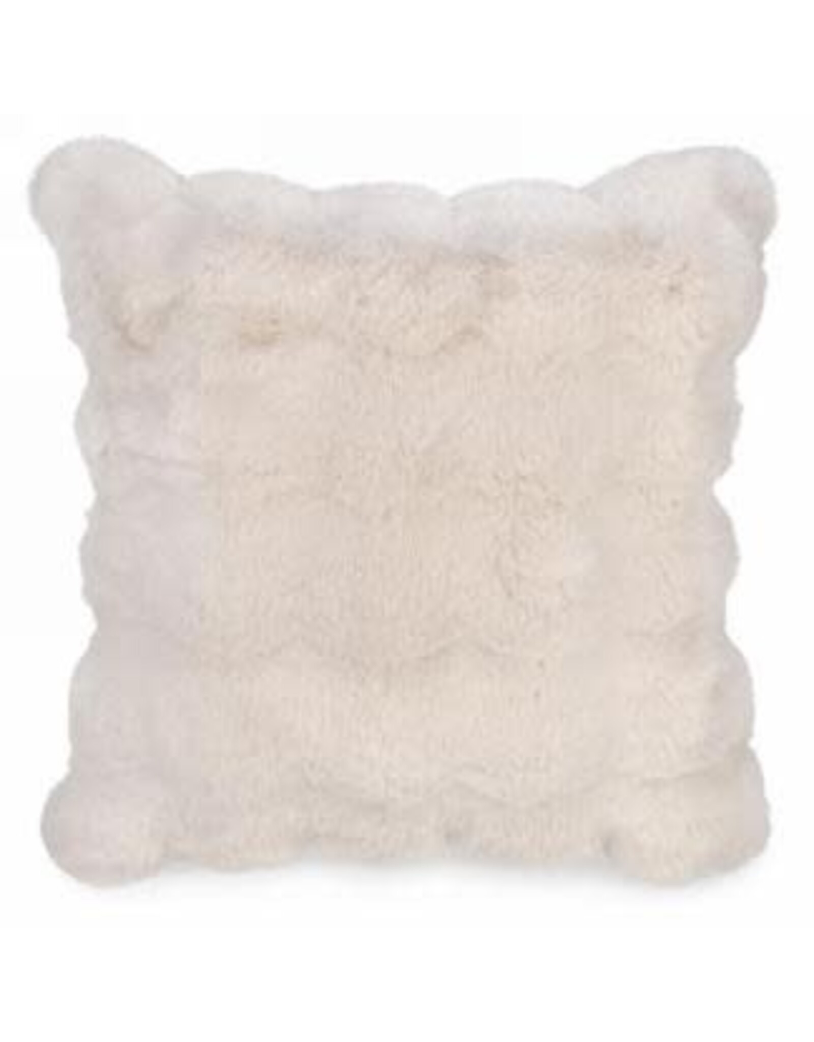 Cream Fur Cushion