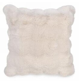 Cream Fur Cushion
