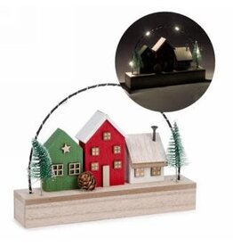 Colourful 3 Houses Decor - LED