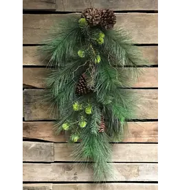 28" Pine and Cone Teardrop