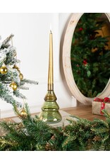 Green Glass Tree Candleholder