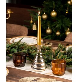 Silver Glass Tree Candleholder