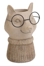 Cement Fox Vase