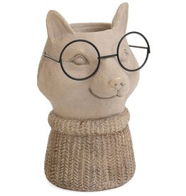 Cement Fox Vase