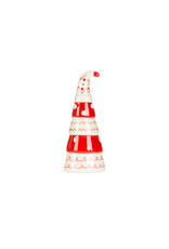 Red and White Ceramic Hat - small