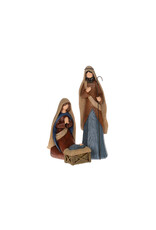 Brown and Blue Holy Family, set of 3 (BOX)