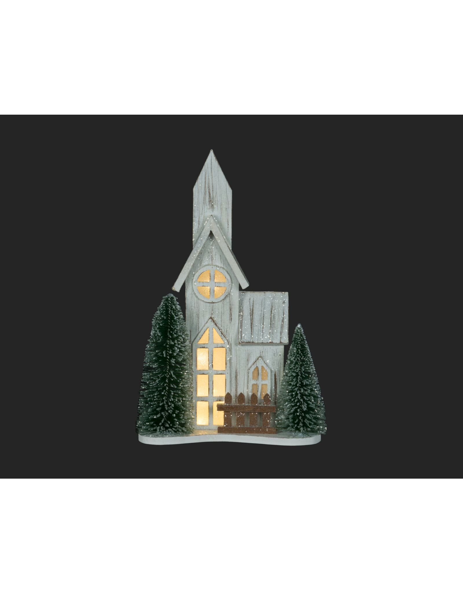 Country Church with LED lights
