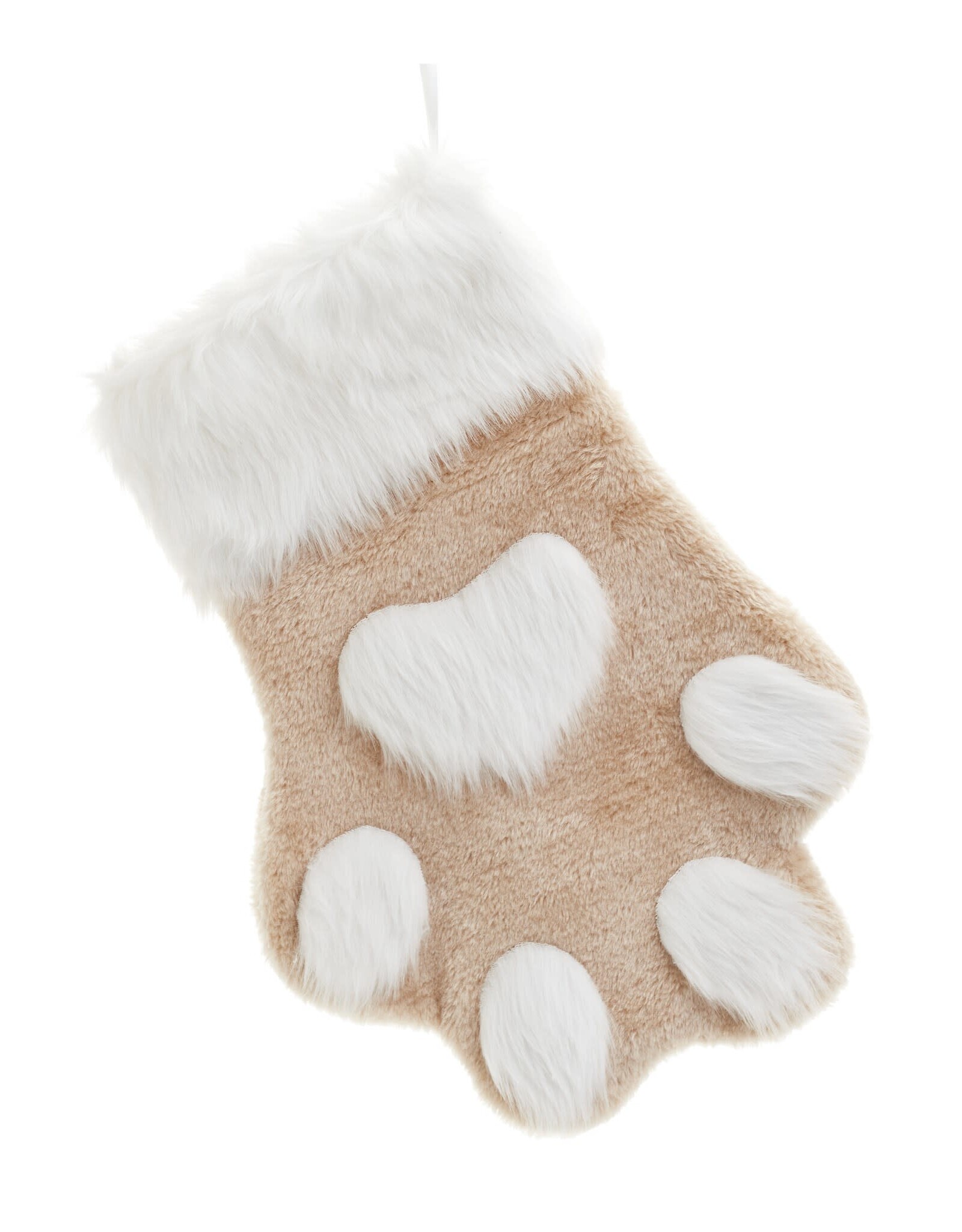 Beige Paw Stocking