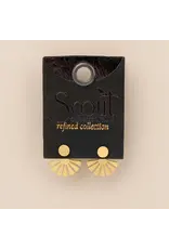 Sunburst Ear Jacket, Gold Vermei