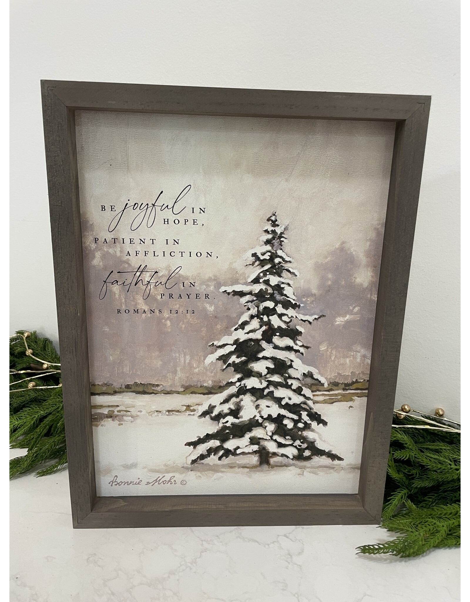 Framed Art - Be Joyful in Hope