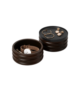 Tesora Storage Box - black/walnut
