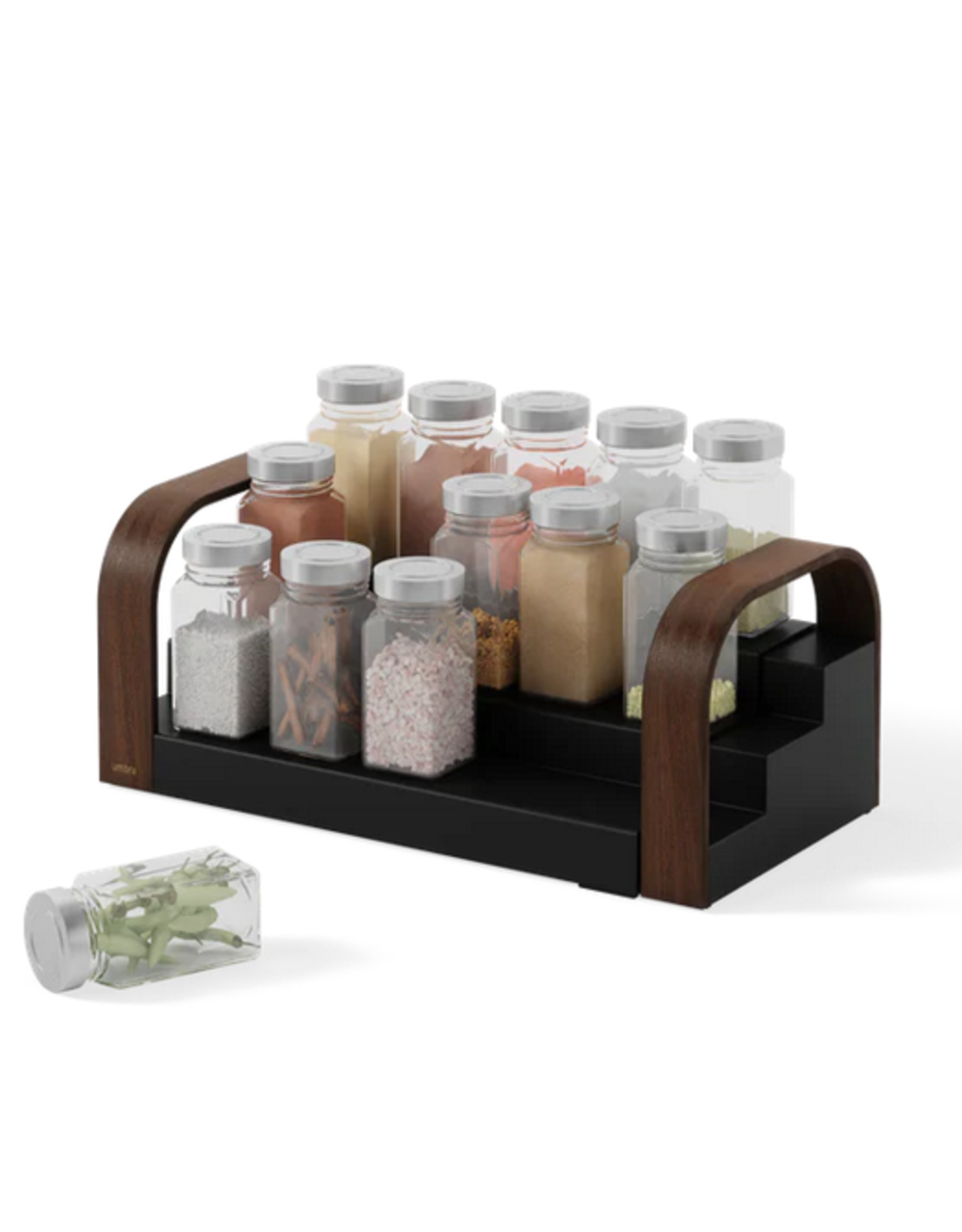 Bellwod Spice Shelf - Black/Walnut