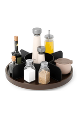 Bellwood Lazy Susan - Black/Walnut