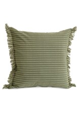 Green Stripe Cushion - 18X18