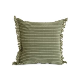 Green Stripe Cushion - 18X18