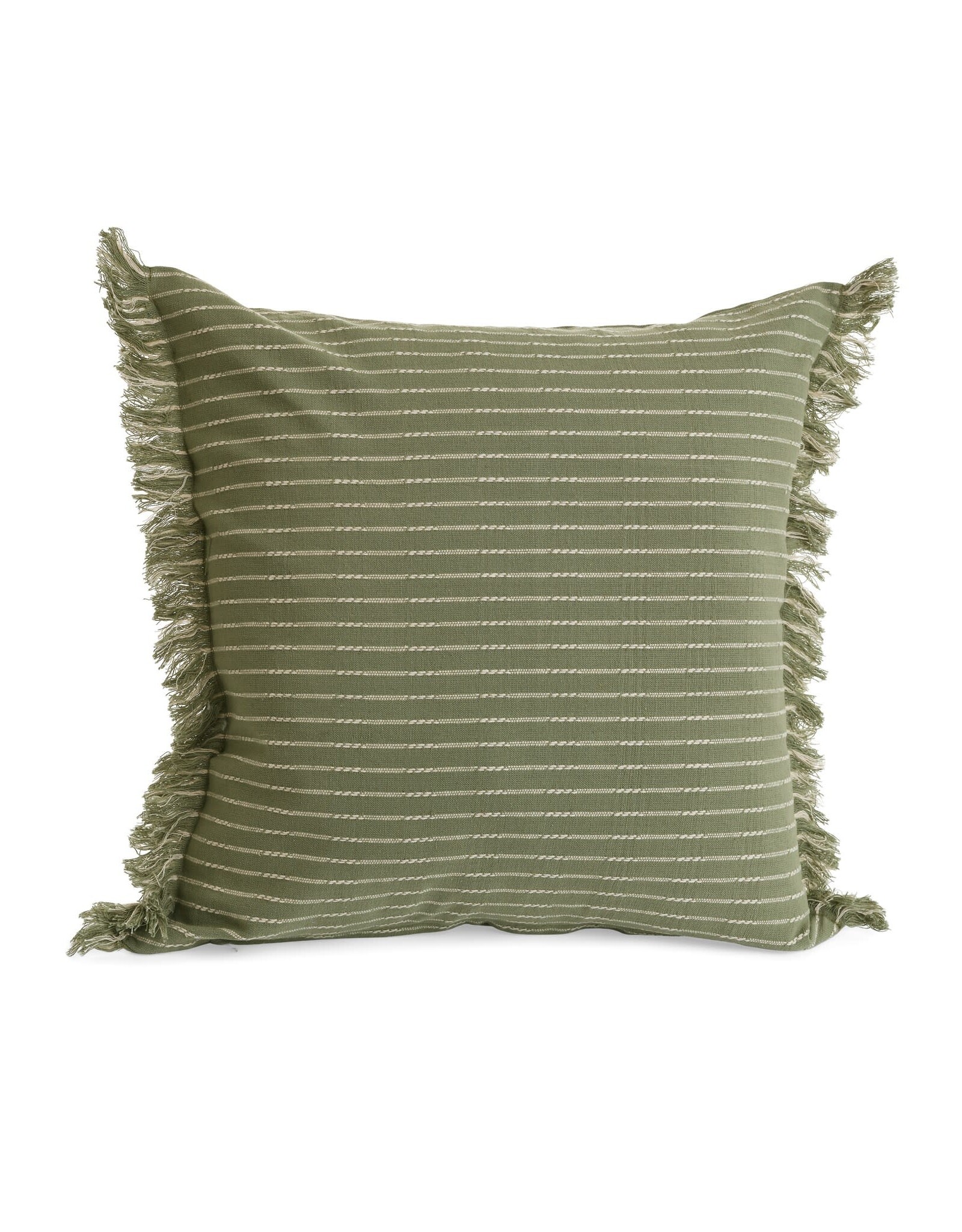 Green Stripe Cushion - 18X18