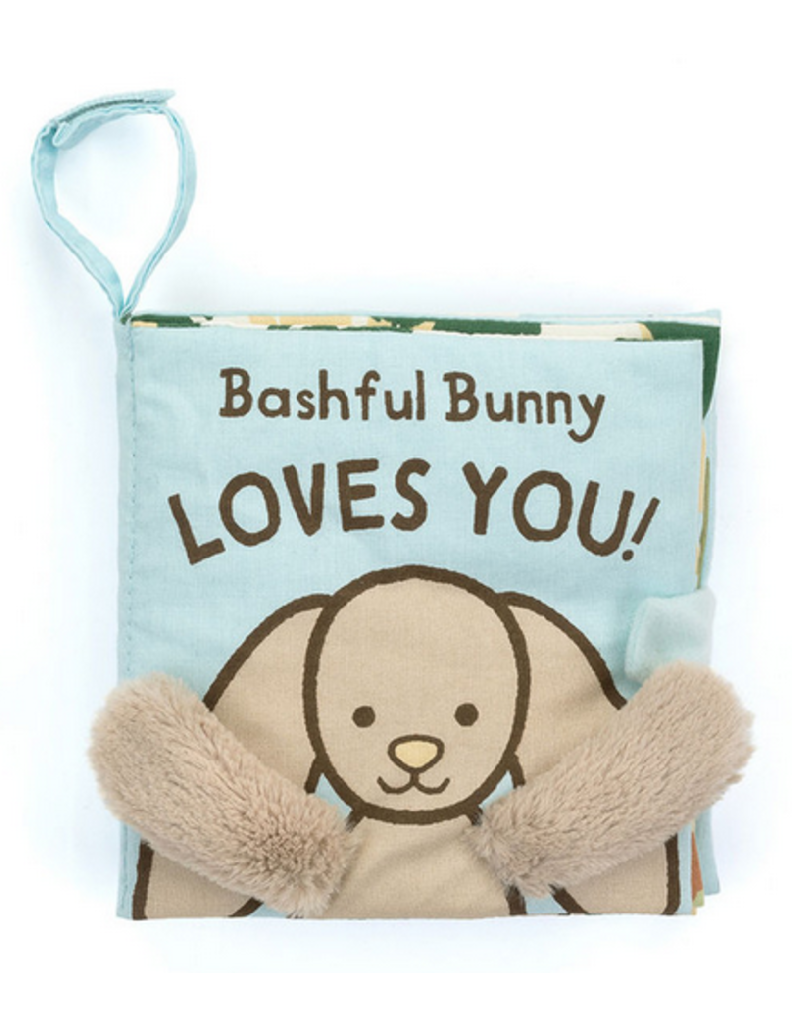 Jellycat Bashful Bunny Loves You - book
