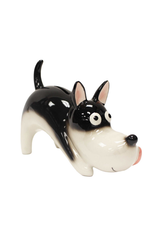 Stretching Dog Money Bank